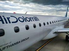 The Air Dolomiti logo has changed and is now bland and lacking in character, like everything to do with Lufthansa 