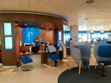 Flying Blue help desk, a feature of the Schengen Crown Lounge that I appreciate 