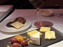 Gouda, aged cheddar, Camembert and Cambozola washed down with the splendid Dow's Colheita Port 2007