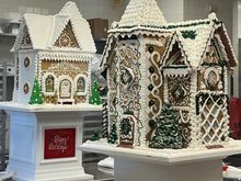 Gingerbread houses still being decorated