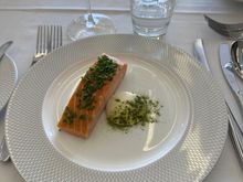 Salmon starter. Could suffice as a main!