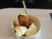 Ice cream sundae with all toppings