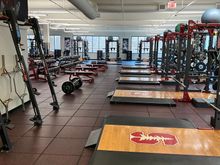 The football team's gym.