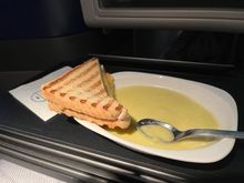 Cheese Toastie and Potato Leek Soup