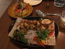 Kebab and rice course from the dinner menu. I did not take a photos of our greens and spreads course which was probably the highlight.