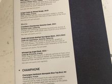 Food menu.