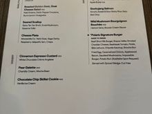 Current menu