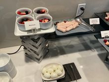The club lounge is the only place in the hotel that does bowls of healthy forest fruit