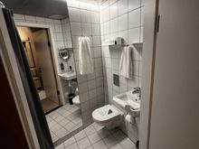 The Bathroom is functional. They have some really strange salt they say can help you with your toilet business. You should put it in the water, wait ten seconds and use the toilet normally. Curious, I tried it out, but it only ended in me confusingly asking myself what effect it actually had.