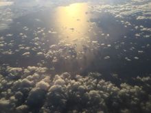 Afternoon flight to Nome, over Norton Sound