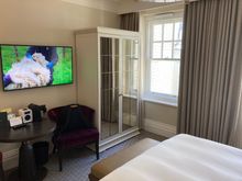 Looking from bathroom to bedroom 