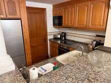 The kitchen was very clean and quite well equipped