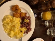 I guess tater tots are hashrown-esque. 