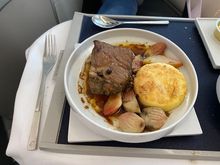 Braised Wagyu Beef with Polenta Cake 