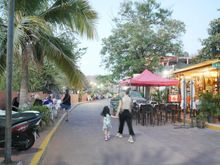 Walking in central (downtown) area.  Notice the patrons of most establishments are western tourists/retirees/snowbirds.