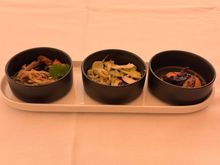 Amuse - Beef Salad / Lobster (sorry I ate the pieces before taking the pic) / Something with Porcini mushroom

All three were outright bad.