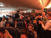 777 Economy cabin. CDG-LAX 2/29/2020.