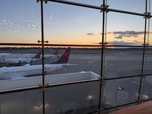SeaTac at dusk