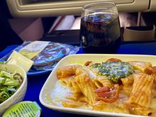 Pasta arrival meal