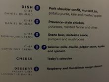IAD-CDG 12/2. The pork confit dish was probably the best meal I’ve had on an airplane. My wife had the veg dish, said it was delicious. 
