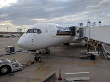 A350 prior to boarding
