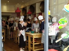 Cookery class in Covent Garden 