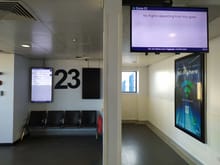 One of the quieter gates at London City Airport 