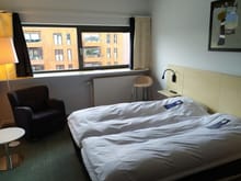 My nice spacious bedroom in the Radisson Blu in Silkeborg 