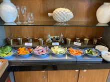 Salad corner mimics the breakfast offering