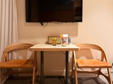 Table in the room was a very uncomfortable place to work. But, hey, at least they had a table! More than some hotels these days!
