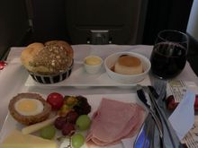 The light meal was most pleasant. 