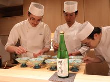 The chefs at work