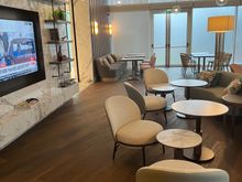 Inside the lounge.