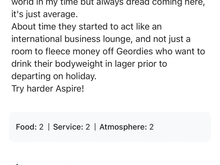 Just spotted this comment on one of the Google reviews. Doesn’t give much away but does slightly dangle the carrot of the new lounge coming soon. 