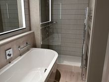 Shower and bath.