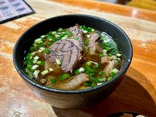 Fantastic beef + tendons noodles at Lin Dong Fang (cash only!)