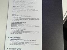 I had the champagne, which isn't top shelf but isn't bad, and the Chateau St. Jean Rhone blend, which was quite tasty.
