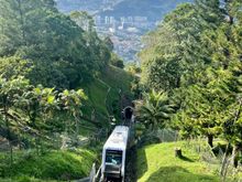 Photo of the train, taken from the summit