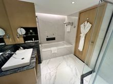 It does have a bath tub though! 