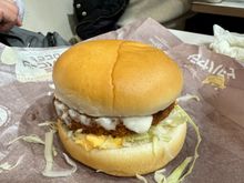 Shrimp burger at McDonald's