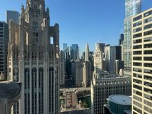 View from my room - Chicago Tribune, River and Wrigley Building