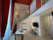 The junior suite is on two floors.