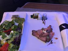 Latin shaved beef with salad—surprisingly very good