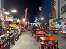 Night market seating