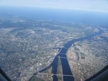 Over Riga now