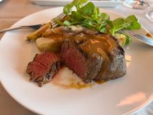 I chose medium rare. Aww yeah. “All I vant is some of your bloooood…”