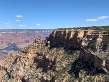Looking back at Taki Point and the Kaibob Trail from the Rim Trail