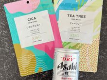 Face packs and Asahi Superdry beer 135ml