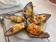 Mussels with a vinegrette