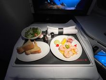 8/10 Garlic bread was heated up nicely and the Shrimp was plump and cooked perfectly